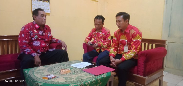 Lurah Trimurjo Terima Korlap Poltekkes Tanjung Karang Bandar Lampung Dalam Rangka PKL