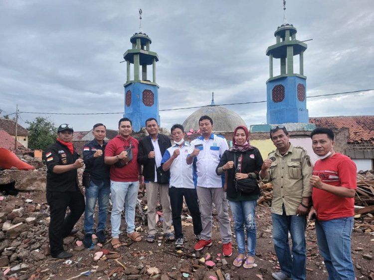 DPW MOI Lampung Bersama Rekan Organisasi Pers Peduli Gempa Bumi Cianjur