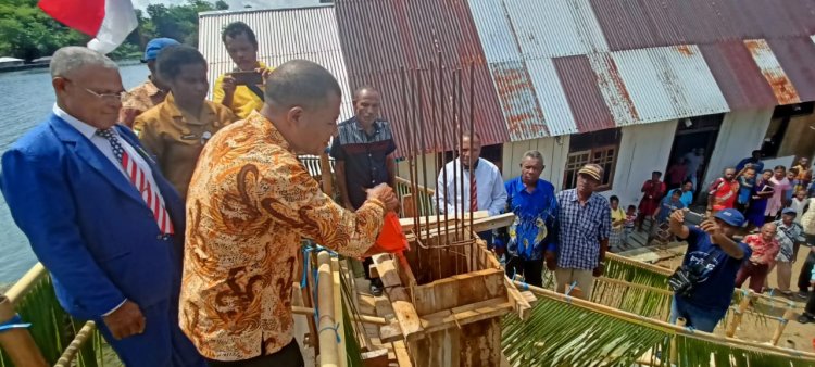 Pencanangan Tiang Pertama tandai Dilanjutkannya Pembangunan Gedung Gereja GPdI Alfa Omega Umani Distrik Nusawani