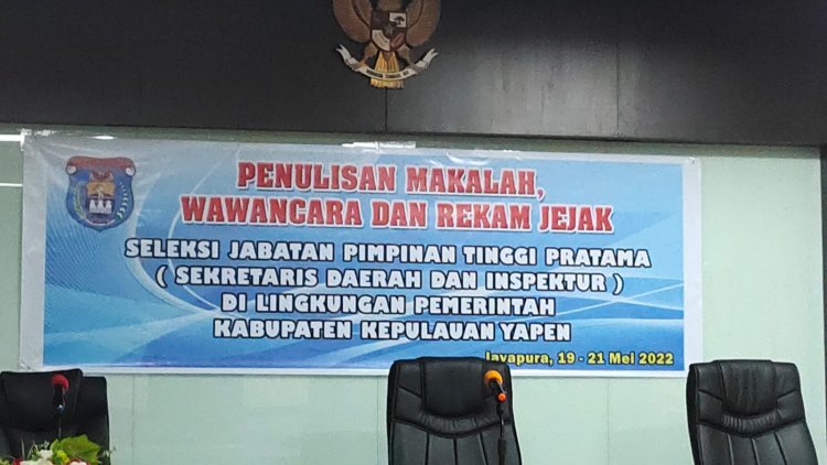 Tahap II Seleksi Jabatan PTP "Sekretaris Daerah dan Inspektur" Diikuti 7 Pejabat Pemda Kepulauan Yapen di Jayapura