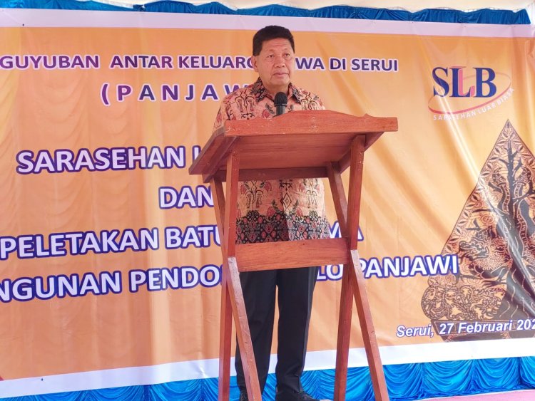 Bupati Tonny Tesar dan Wakil Bupati Frans Sanadi Hadiri acara Peletakan Batu Pertama Pembangunan Pendopo JOGLO PANJAWI