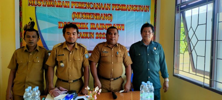 Buka Musrenbang Distrik Raimbawi Tahun 2022, Begini Arahan Bupati Tonny Tesar