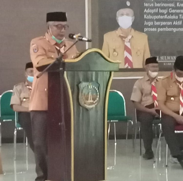 Hadiri Pelantikan Pengurus Mabiran, Kwaran, LPK dan BK Ranting, H. Sulwan Aboenawas Sebut Gerakan Pramuka Sebagai Agen Perubahan.