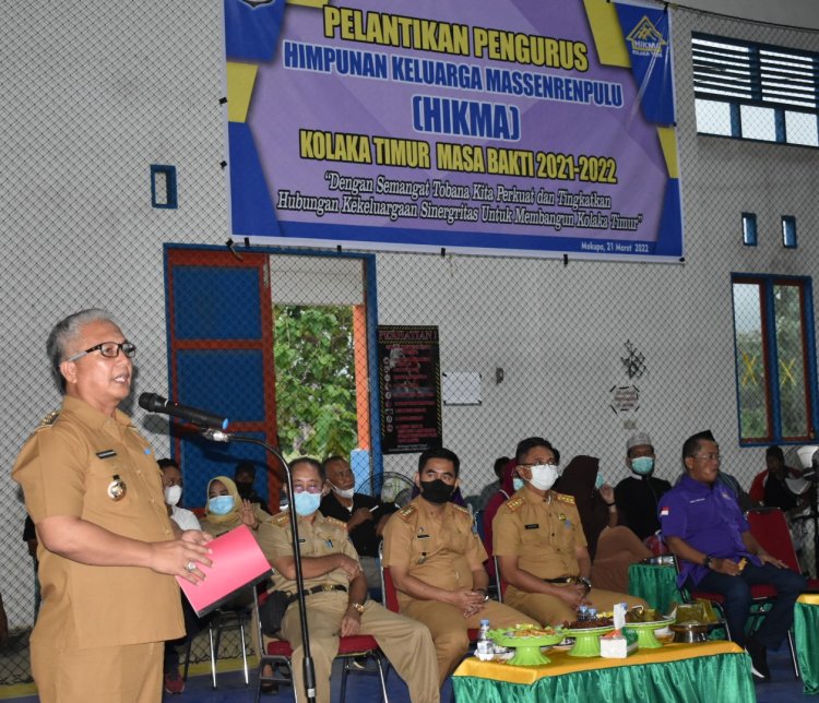 H. Sulwan Aboenawas Hadiri Pelantikan Pengurus HIKMA Kolaka Timur Masa Bhakti 2021 - 2026 Di Lambandia