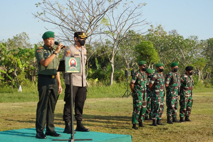 Danrem 071/Wijayakusuma Pimpin Apel Gelar Pasukan Pengamanan VVIP Kunjungan Presiden RI di Brebes