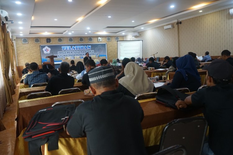 Kades  Se - Kabupaten Madina Ikuti Pelatihan Implementasi Transaksi Non Tunai Pada Pemerintah Desa