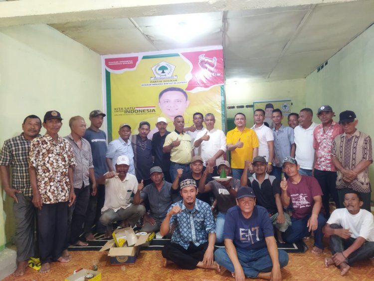 Santunin Anak Yatim Piatu, Muhammad Arief Bacaleg Partai Golkar Asahan Resmikan Posko Pemenangan Di Rawang Panca Arga