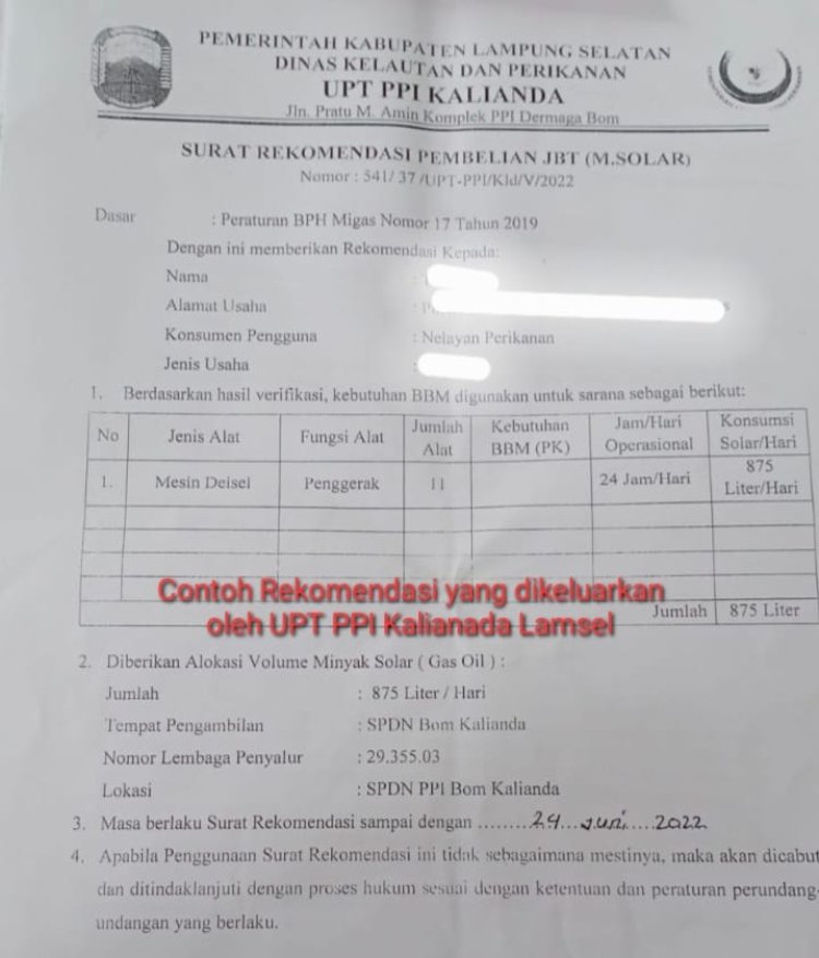 Dituding Persulit Nelayan Isi BBM di SPBN Kalianda, Ketua Koperasi Mina Dermaga Angkat Bicara