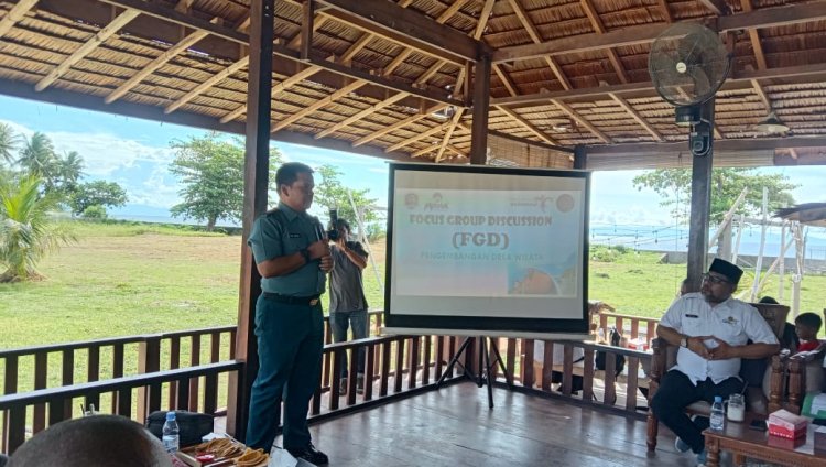 Lanal Morotai dan Dispar Merintis Forum Diskusi : Bahas Program Kampung Bahari Nusantara Desa Koloray