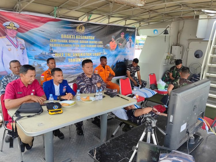 Peringati HUT TNI AL :Lanal Morotai Gelar Bhakti Kesehatan
