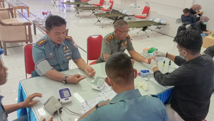 Meriahkan HUT Jalasenastri Ke-76 Lanal Morotai Laksanakan Donor Darah