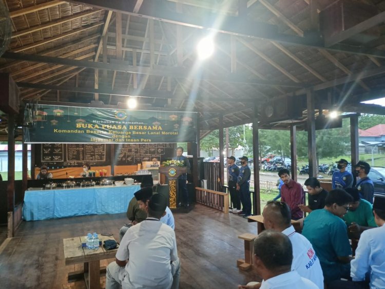 Perkuat Silaturahmi,Lanal Morotai ,Injasmar Dan Insan Pers Laksanakan Bukber