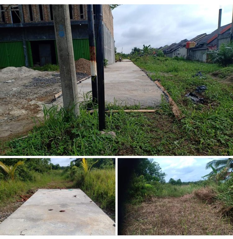 Diduga Pembangunan Jalan Cor Beton Didesa Kota Baru Selatan Kecamatan Martapura Tidak Tepat Sasaran.