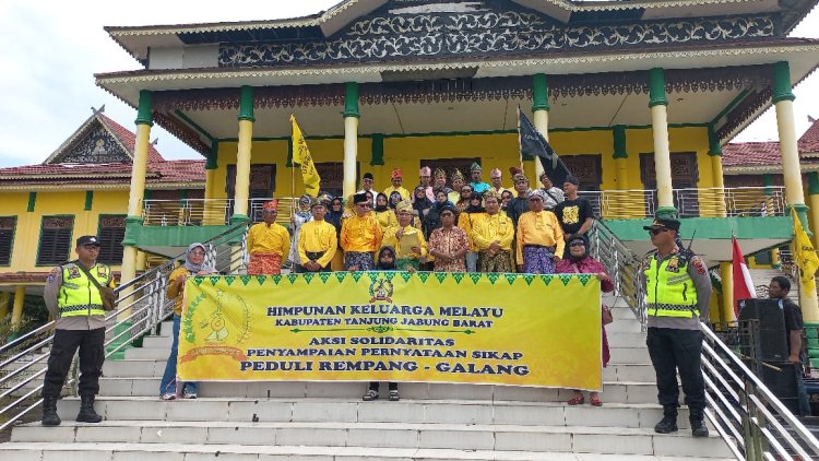 Demi Solidaritas Melayu Rempang Galang HKM Tanjabbar Gelar Aksi