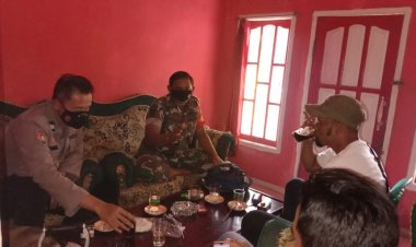 Sinergitas TNI - Polri Wilayah Hukum Polsek Cijeruk Laksanakan Silahturahmi Beri Pesan Kamtibmas dan Ajak Cegah TPPO