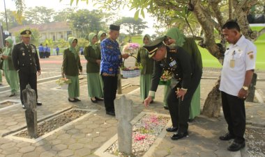 HUT Ke-78 TNI, Kodim Klaten Gelar Ziarah Nasional  