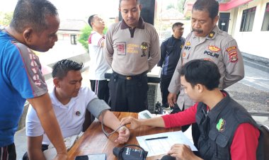 Polres Way Kanan Gelar Tes Kesamaptaan Jasmani dan Beladiri Polri Tahun 2023