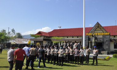 Pastikan Pemilu Aman, Kapolres Pantau Latihan Simulasi Sispamkota