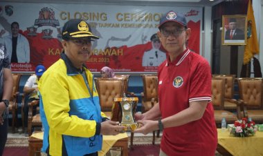 Judulnya PENUTUPAN KEJUARAAN TARKAM MEMPAWAH KALBAR PIALA MENPORA 2023