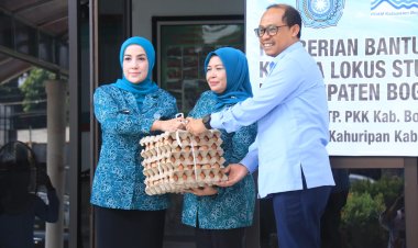 PKK Kabupaten Bogor Salurkan Bantuan 60 Ribu Telur Ke Kecamatan Intervensi Stunting   
