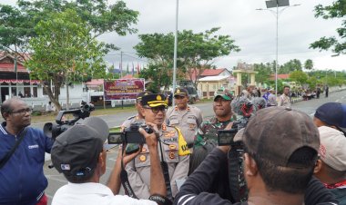 Operasi Mantab Brata Pemilu, Polres SBB Turunkan Ratusan Personil 