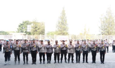 Jelang Pemilu Polres Bogor Gelar Apel Pengecekan Kendaraan Dinas