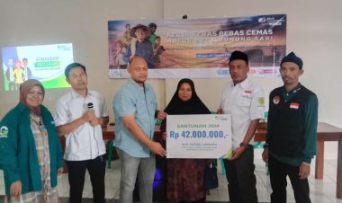 Kerja Keras Bebas Cemas Masuk Desa Gunung Sari "Kerja Keras Setiap Hari Pekerja Dan Keluarga Terlindungi"