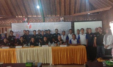 Bawaslu Way Kanan Bersama Beberapa Organisasi Media Gelar Rakor Tahapan Pencalonan DPR, DPD dan Presiden Wakil Presiden