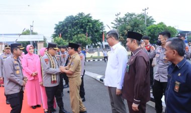 WAHDI IKUT SAMBUT KUNKER KAPOLDA LAMPUNG DI MAKO POLRES METRO