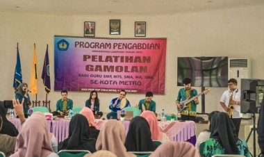 LESTARIKAN BUDAYA LAMPUNG, PEMKOT METRO GELAR PELATIHAN GAMOLAN BAGI PARA GURU