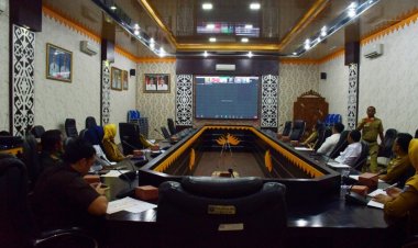 PEMKOT METRO IKUTI RAPAT PENGENDALIAN INFLASI SECARA VIRTUAL DENGAN KEMENDAGRI