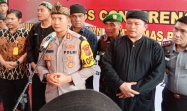 Kapolres Karawang Laksanakan Deklarasi Damai Budayawan Untuk Pemilu Damai