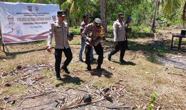gelar baksos,bakti  polres sbb. Dan penananam pohon.