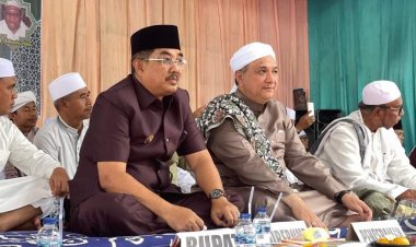 Bupati Tanjabbar Hadiri Peringatan Haul Akbar Syekh Abdul Qadir Ql-Jailani Ponpes Sa'adatul Abadiyah