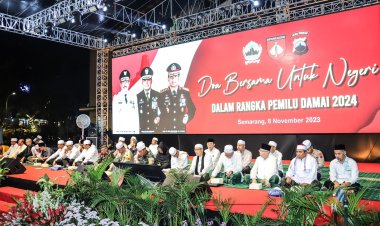 Polda Jateng Gelar Doa Bersama Pemilu Damai; Kapolda Jateng Tekankan Netralitas Polri