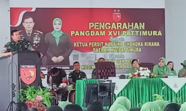 Pangdam Pattimura, jumpa,bersama parjurit TNI kodim 1513/SBB