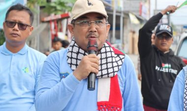 Bupati Tanjabbar Ikuti Aksi Solidaritas Bela Palestina