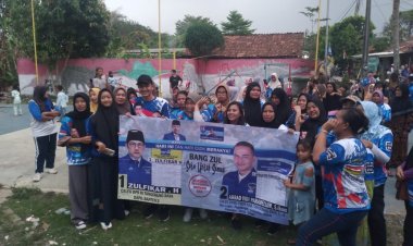 Ketua DPD AMPD Prov Banten Arrad Vidi Parabellum Kunjungi Club Senam Ibu Ibu