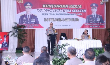 Irjen Pol A Rachmad Wibowo, SIK kunker ke Polres Ogan Ilir