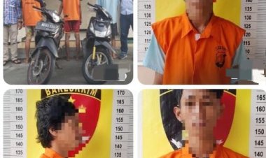 Jual Motor Curian Di Medsos, 3 Pemuda Meringkuk Di Polsek Natar