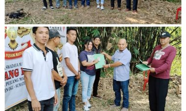 Silaturahmi, dan penyerahan SK,Pengurus DPC LSM Elang Mas Kabupaten OKU