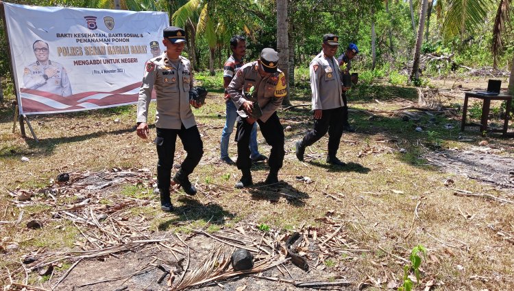 gelar baksos,bakti  polres sbb. Dan penananam pohon.