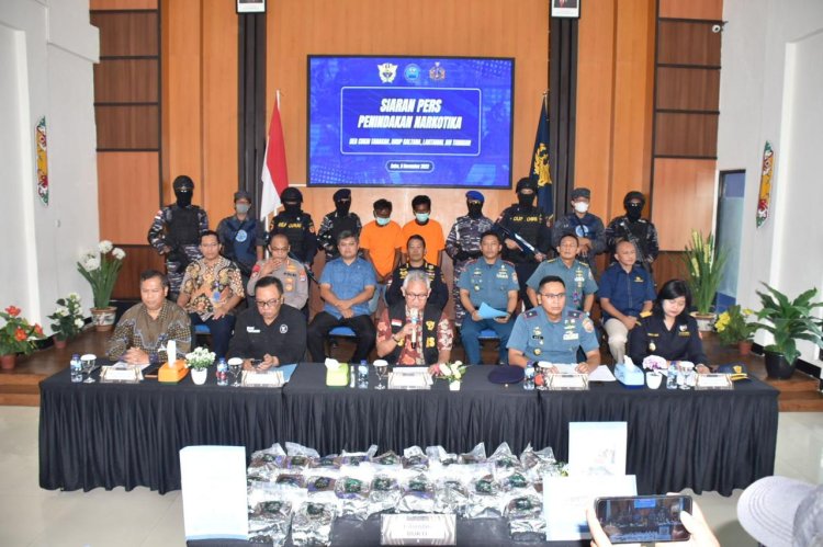 TNI AL Berhasil Gagalkan Pengiriman 23 Kg Narkoba Antar Negara Masuk Ke Indonesia di Perbatasan RI 