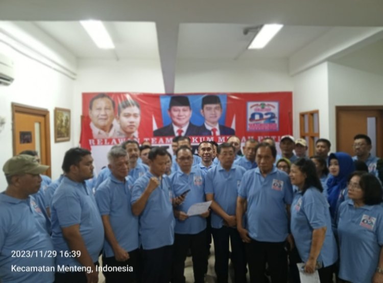 Team Hukum Merah Putih (THMP) Deklarasi Dukungan Prabowo - Gibran