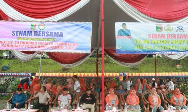 Bupati Tanggamus Ir. Mulyadi Irsan. MT., Menjadi Pembina Apel Dan Mengikuti Senam Bersama