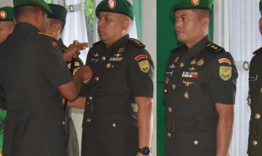 Tongkat Komando Komandan Kodim 0427/Way Kanan Diserah Terimakan