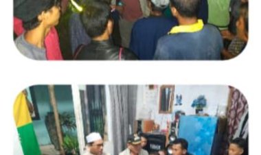 Polsek Dramaga Olah TKP Penemuan Jenazah Seorang Laki - Laki Di Kebon Jeruk