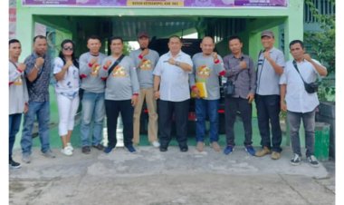 DPC LSM ELANG MAS KE KANTOR  KESBANGPOL UNTUK PENYERAHAN BERKAS