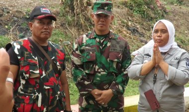 Karya Bakti TNI Antisipasi Bencana Banjir, Serta Munculnya Wabah Penyakit