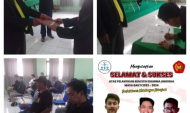 STIH Dharma Andigha Adakan Pelantikan Ketua Badan Exsekutive Mahasiswa STIH Dharma Andigha Masa Bhakti 2023 -2024.
